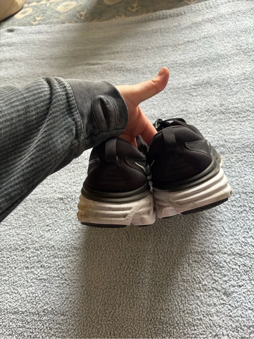 Hoka Women’s Bondi 8 Black Running Shoes - Picture 6 of 15